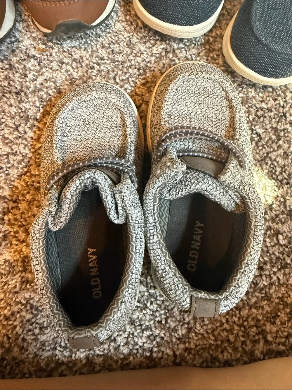 Old Navy Toddler Navy and Brown Casual Sneakers